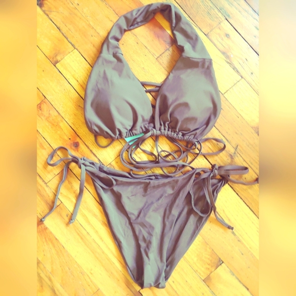 B2G1 FREE! Yonique Brown Bikini Swimsuit - Picture 4 of 6